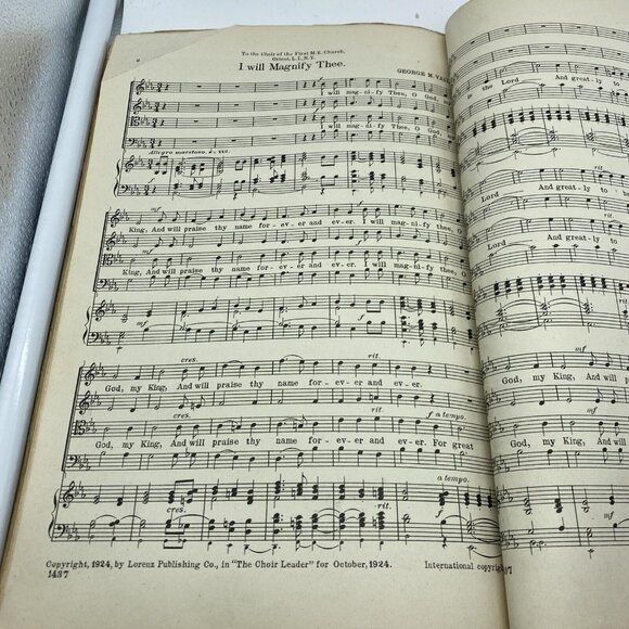 Lorenz's Octavo Assortment Sample Pack Anthems For Mixed Voices Nov 30 1927 - Picture 12 of 13